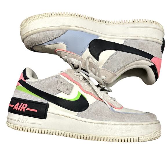 Nike Air Force 1 Shadow Releasing in Sunset Pulse Light Armory Blue size 9 - Picture 1 of 7